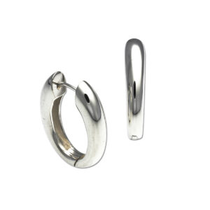 Sterling Snap Hoop Earring